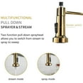 thumbnail image 4 of CRO Decor Single Handle Copper Kitchen Faucet in Gold, 4 of 5