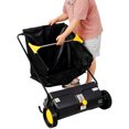 thumbnail image 2 of Hand Push Lawn Sweeper, 26 Inch Leaf & Grass Collector 7 cu. ft Hopper Bag Capacity. with Adjustable Brush Height, 2 of 9