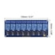 thumbnail image 2 of Relé Módulo 8 Canales 5V Bajo Nivel Disparador Módulo Azul Relé Módulo Placa para DSP Unique Bargains relés electromecánicos, 2 of 5