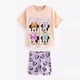 thumbnail image 2 of Camiseta de manga corta con estampado completo de Minnie para niñas, conjunto de ropa de verano, camiseta de Disney a la moda, trajes informales para niños pequeños, 2 piezas, 2 of 5