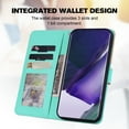 thumbnail image 6 of Cute Cartoon Wallet Phone Case for Samsung Galaxy Note 20 Ultra with Card Holder Soft PU Leather Kickstand Cover for Men and Women Magnetic Shockproof Protective with Lanyard, Skyblue, 6 of 9