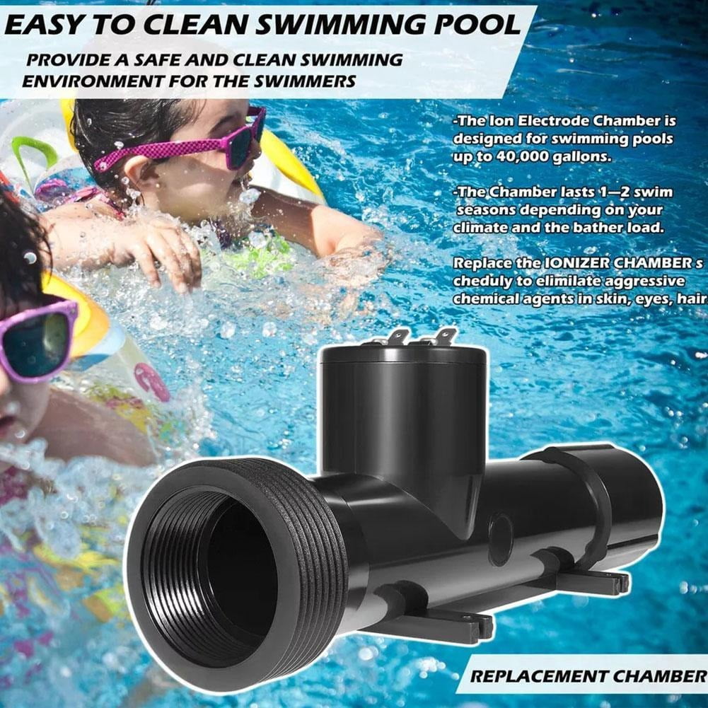 4CH4002-R Pool Ionizer Chamber Replacement for Hybrid Pool Treatment System - Durable Mineral Purifier Cell for In-Ground Pools, Hot Tubs and Spas
