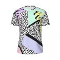thumbnail image 5 of Eighties Memphis Pattern T-Shirt Man 80s Retro Designs Running T Shirts Quick-drying Summ, 5 of 5