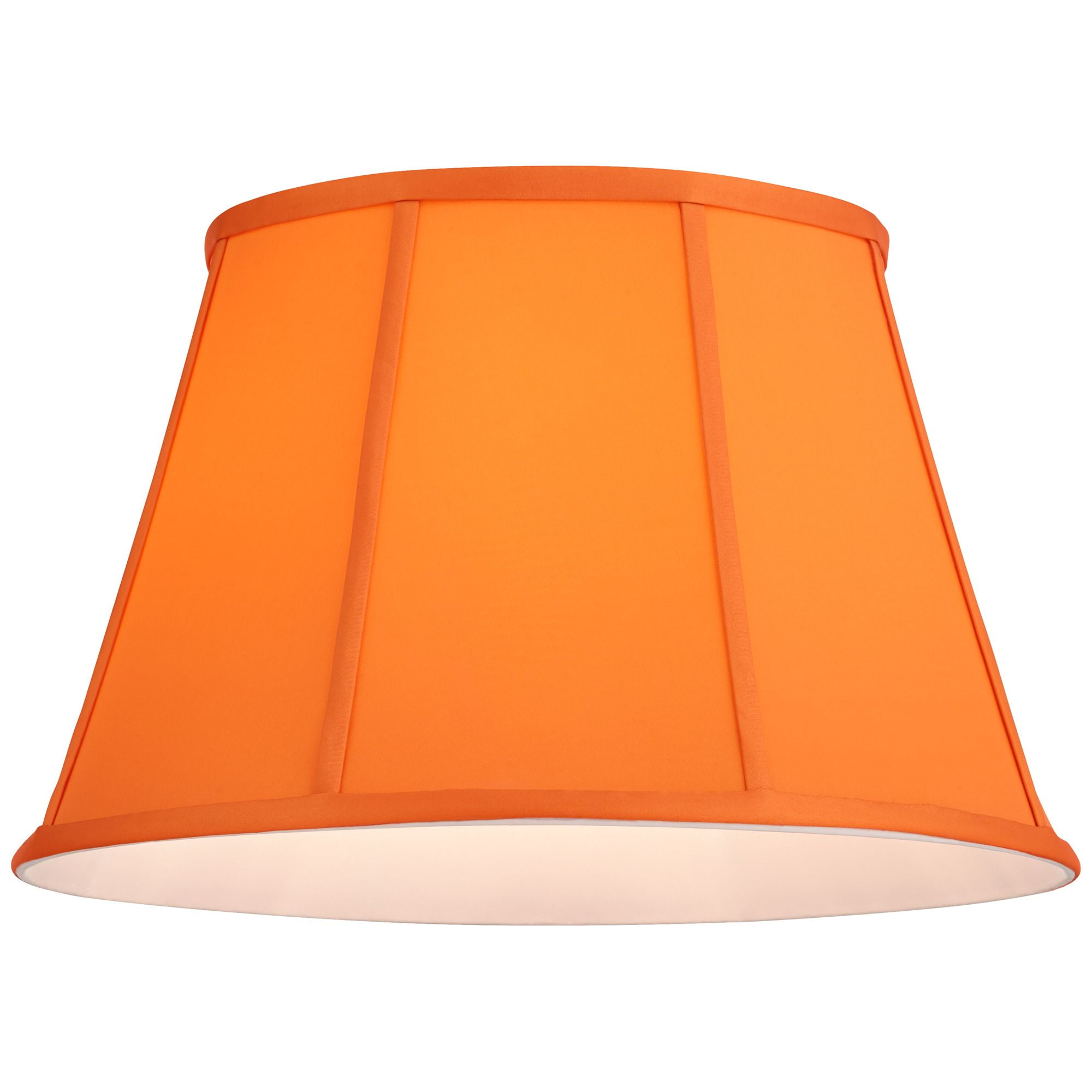 Springcrest Mapo 11" Top x 17" Bottom x 11" High x 11" Slant Lamp Shade Replacement Cantaloupe Bell Softback Washer Harp Finial