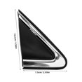 thumbnail image 2 of OUNONA Car Window Part ABS Black 1Set for Triangle Cover Replacement, 2 of 8