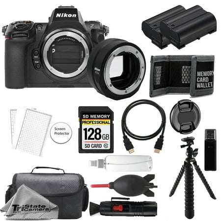 Nikon Z8 Mirrorless Digital Camera (Body) w/ FTZ II Mount Adapter+ 128GB + Extra Battery+ Tripod- Accessory Kit