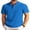 Blue, variant on Men Casual Henley Tee Shirt Short Sleeve Band Collar Summer Beach Textured T-Shirt