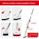 thumbnail image 4 of Apuakthei Cepillo para fregar azulejos de bañera 2 en 1, cepillo de limpieza con mango largo, poste telescópico ajustable de 47 pulgadas, cerdas rígidas, almohadillas para fregar para limpiar el, 4 of 6
