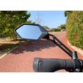thumbnail image 3 of Meachow Nuevo Espejo Retrovisor Para Bicicleta Con Lente De Vidrio Resistente A Los Arañazos, Espejo Retrovisor Seguro Ajustable (Lado Izquierdo Plateado) Me-005Ls, 3 of 5