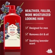 Old Spice Relax 2 in 1 Shampoo Conditioner, All Hair Types, Lavender, 21.9 fl oz