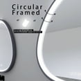 thumbnail image 4 of Bathroom Mirrors 32 x 32 in. Gunmetal Grey Framed Dimmable Anti-Fog LED Bathroom Vanity Mirror,Wall Mounted Bathroom Mirrors, 4 of 11