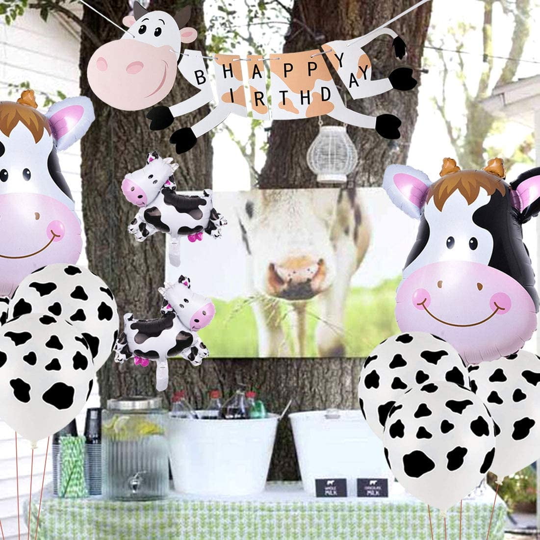 Ballons Animaux De La Ferme, 10 Pièces Ballon Aluminium Helium