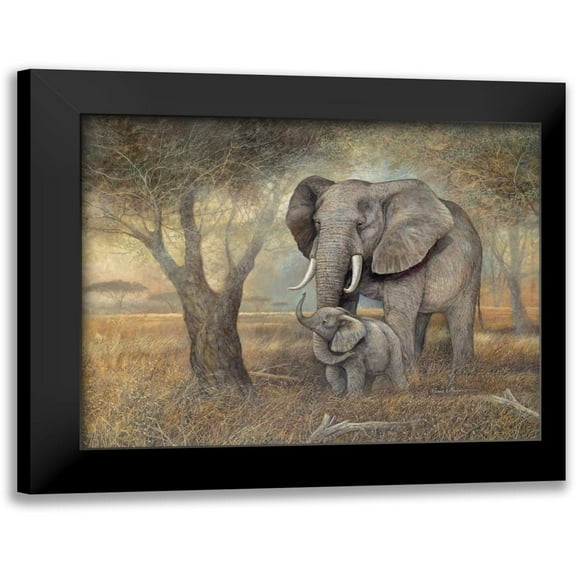 Manning, Ruane 14x12 Black Modern Framed Museum Art Print Titled - Gentle Touch