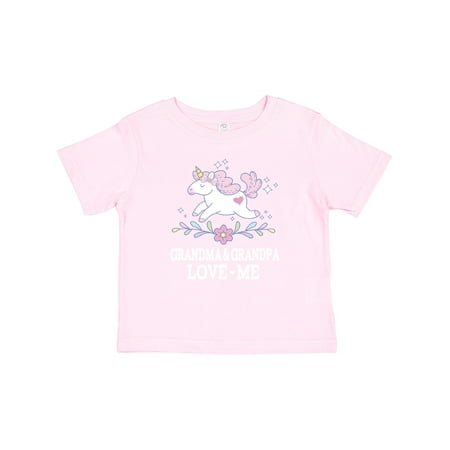 

Inktastic Grandma and Grandpa Love Me Unicorn Gift Baby Girl T-Shirt