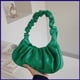 thumbnail image 1 of blind492 Mujeres Plisado Axilas Bolso De Moda Simple Con Hebilla Magnética Color Sólido Hombro De Cuero Pu, 1 of 4