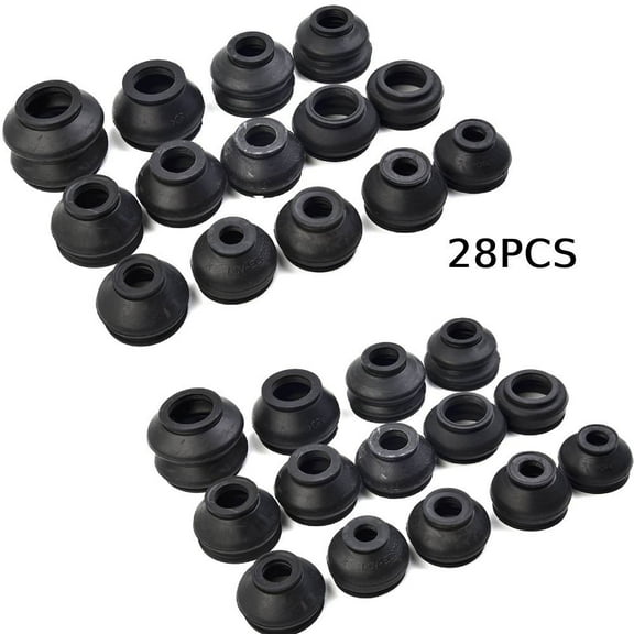 28Pcs Ball Joint Boot Suspension Steering Dust Cover Track Tie Rod Linkage Kit