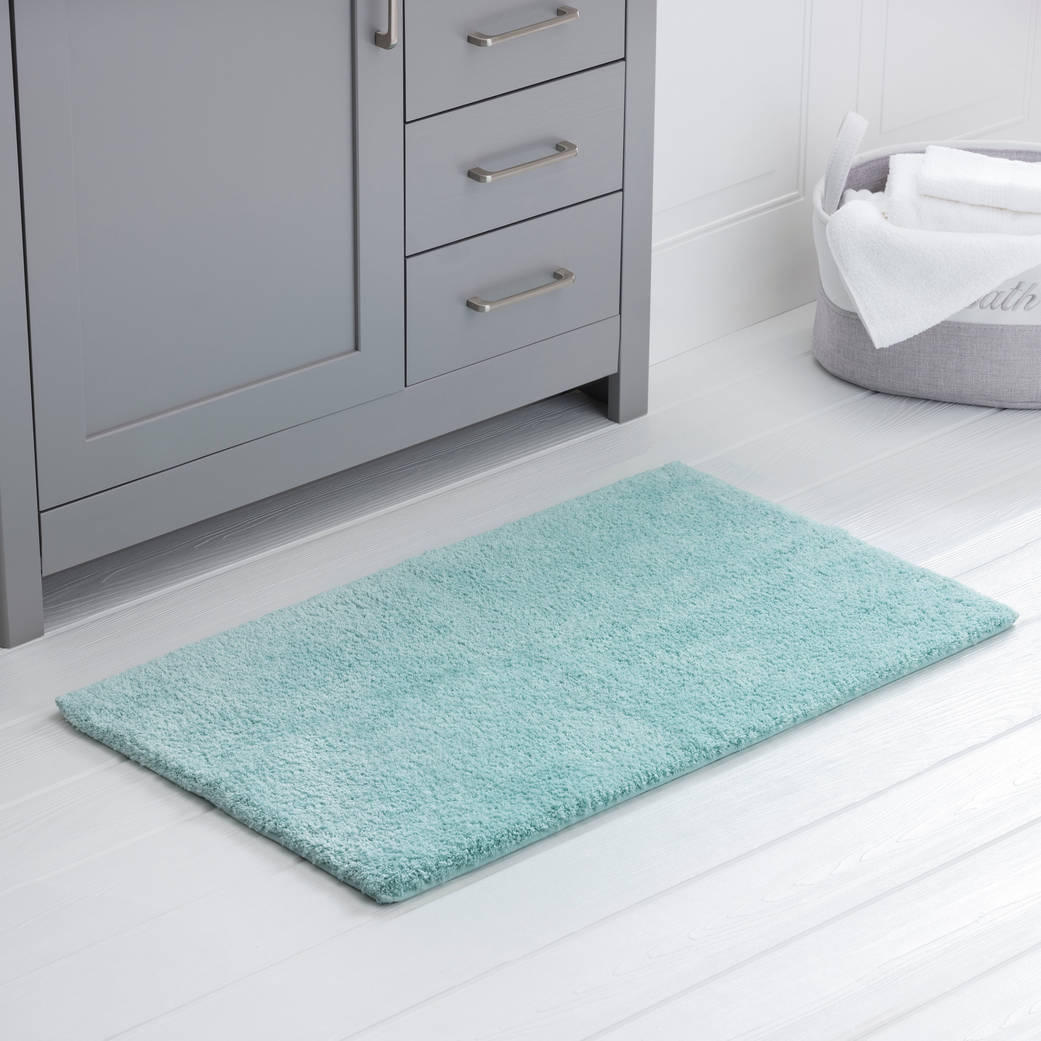 Better Homes and Gardens Ultra Soft Bath Rug, 23" x 39", Aquifer