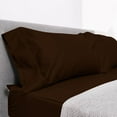 thumbnail image 2 of DNG Creations Solid Chocolate Colour 6 Piece Zipper Sheet Set - Include (1 Fitted Sheet Base, 2 Sheet has Zipper, 1 Flat Sheet And 2 Pillowcase) 800 Threads Count ( King - Size ), 2 of 7