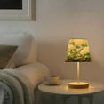 thumbnail image 6 of BZSMCE Table Lamp Creative White Hydrangea Bush Simple Pattern Night Light, 6 of 8