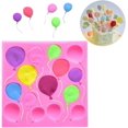 thumbnail image 1 of Moldes para pasteles con globos de aire, decoración de silicona para cupcakes, Chocolate, galletas, dulces, herramientas de horneado para fiesta, Baby Shower, cumpleaños, 1 of 5