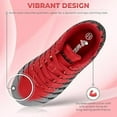 thumbnail image 3 of Vizari Bolt Firm Ground Soccer Cleats for Kids – Durable, Comfortable, and Stylish Boys and Girls Soccer Shoes with Traction - Red/Black/Silver, 11, 3 of 5