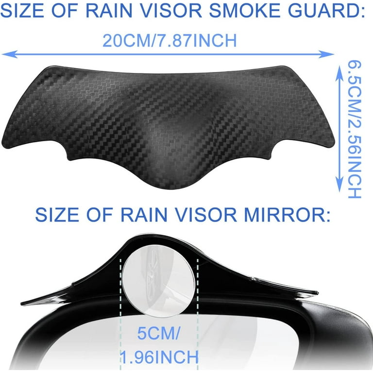 UYYE 2 Pcs Car Side Mirror Rain Visor Guard, Car Accessories,PVC Car Rear  View Mirror Rain Eyebrow, Waterproof Auto Mirror Rain Visor Guard for Most