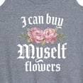 thumbnail image 3 of Instant Message - Buy Myself Flowers - Women's Racerback Tank Top, 3 of 6