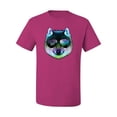 thumbnail image 2 of Wild Bobby, Funny Wolf on Sunglasses, Animal Lover, Men Graphic Tees, Fuschia, X-Large, 2 of 3