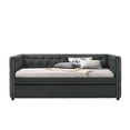thumbnail image 3 of "ACME Romona Full Daybed & Twin Trundle , Gray Fabric 39455", 3 of 4