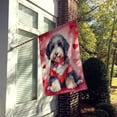 thumbnail image 3 of Bernedoodle My Valentine House Flag, 3 of 7