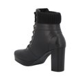 thumbnail image 3 of Botas Mujer Flexi Piel Vestir Suela Baja Ajustable Cordones Comodo Ligero negro 22.5 Flexi 118910, 3 of 4