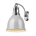 thumbnail image 2 of Golden Lighting 3602-1W-Ch Duncan 1 Light 13" Tall Bathroom Sconce - Pink, 2 of 2
