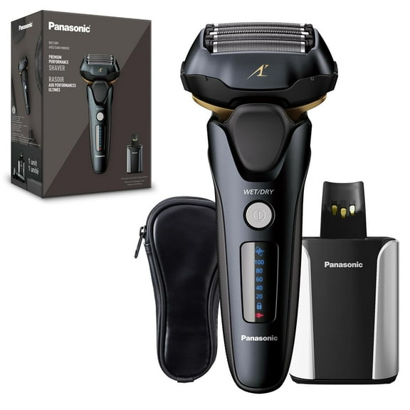 Panasonic Electric Razor for Men, Electric Shaver, ARC5 with Premium Automatic Cleaning and Charging Station, Wet Dry Shaver Men, Cordless Razor, with Pop-Up Trimmer
