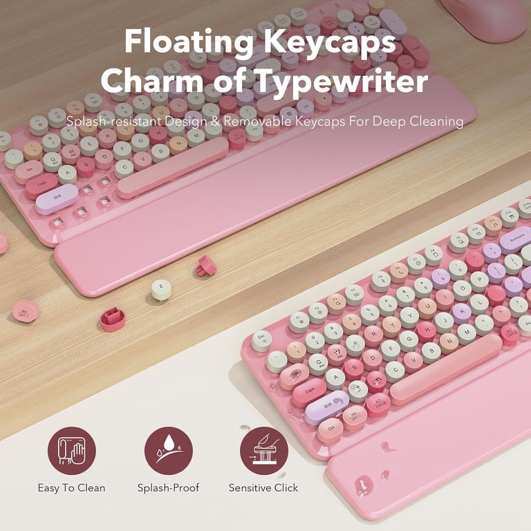 Wireless Keyboard and Mouse with Detachable Wrist Rest photo 8