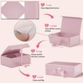 thumbnail image 3 of LZLINGMEI Magnetic Gift Box for Presents,Gift Boxes with Lid for Gifts, Paper Wedding Favor Boxes,Birthday Gift Box Bulk, Party Favor Boxes(Pink), 3 of 13