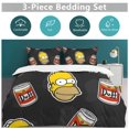 thumbnail image 5 of Simpsons Bedding Sets Comfort 3 Pieces Bedding Set 1 Duvet Cover + 2 Pillowcase Decorative Bedding 102"x90", 5 of 8