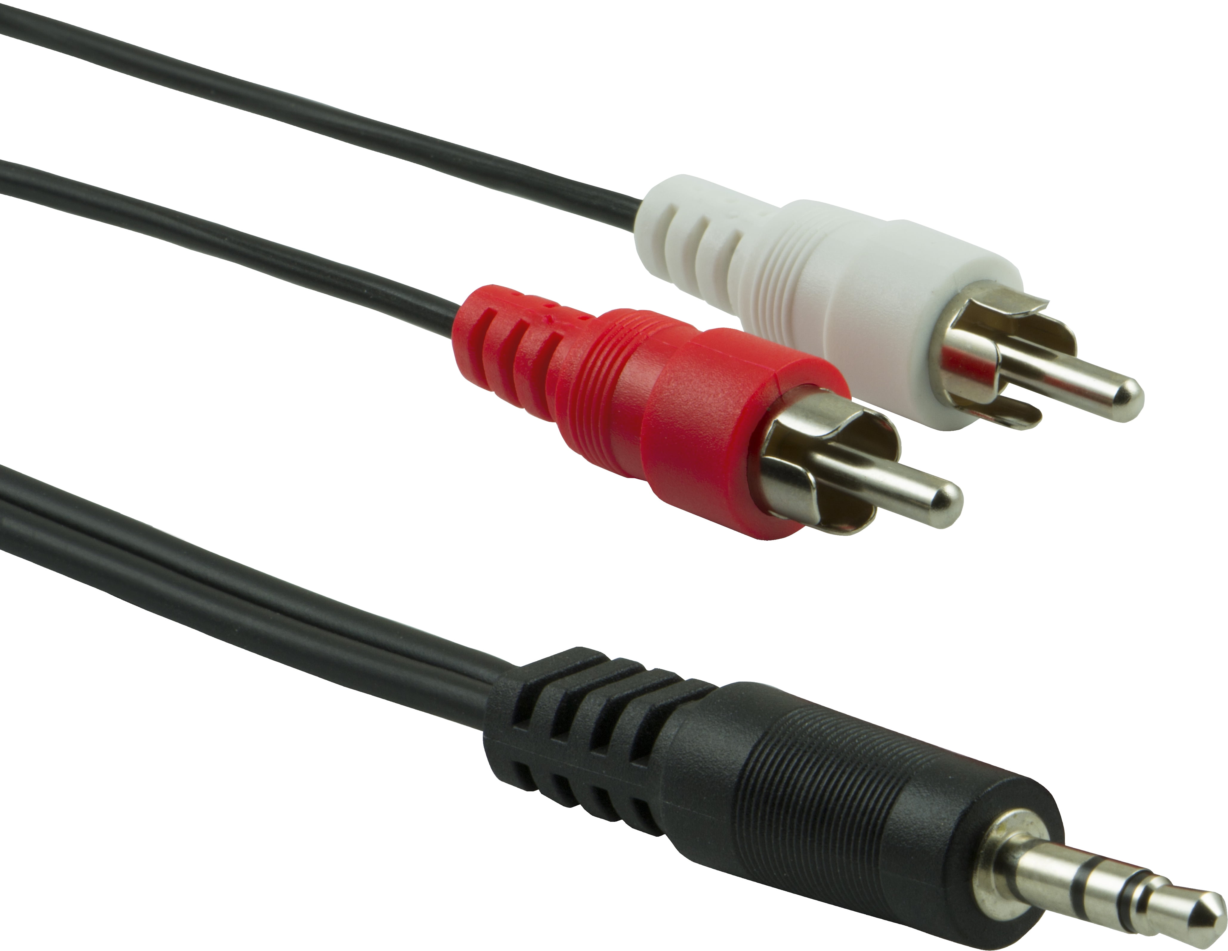 Headphone Jack Plug 3.5mm Aux in to 2 Red White RCA Stereo Audio Y Cord Cable US 
