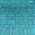 thumbnail image 1 of Ahgly Company Machine Washable Indoor Square Transitional Bright Turquoise Blue Area Rugs, 4' Square, 1 of 7