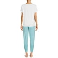 thumbnail image 4 of Secret Treasures Women's and Women's Plus Size T-Shirt and Joggers Pajama Set, 2-Piece, 4 of 5