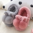thumbnail image 4 of Zecgelong Toddler Kids Baby Warm Shoes Boys Girls Soft Soled Slippers Winter Warm Slippers for Girls Size 4-5 Years, 4 of 5