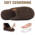 thumbnail image 5 of Litfun Women's Fuzzy Slippers Winter Comfy Indoor House Slippers Soft Memory Foam Shoes, Mocha, 5 of 7