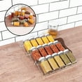 thumbnail image 4 of 4-Tier Drawer Spice Organizer Acrylic Spice Rack Tray Seasoning Bottle Storage Rack Kitchen Drawer Organizer Black, 4 of 7
