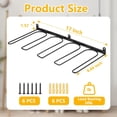 thumbnail image 3 of Boot Rack, 4 Pair Wader Hangers Wall Mount Shoe Rack - Sturdy Heavy Duty Boots Storage Organizer Tall Boots - Rust Resistant Cowboy Boot Hangers Holder for Entryway, Garage, Closet, Indoor, Outdoor, 3 of 4