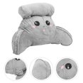 thumbnail image 1 of Phenofice 1Pack Adjustable Backrest Pillow Back Support for Bed Office Sofa Grey Plush PP Cotton 24.0X13.8X5.5In, 1 of 8