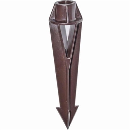 Dabmar Lighting LV-S2-F Plastic Female Heavy Duty Ground Spike Black - 8.75 x 1.98 x 1.98 in.
