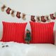 thumbnail image 3 of Fundas de almohada decorativas JOJUSIS de piel sintética roja de 45 x 45 cm, paquete de 2, 3 of 7