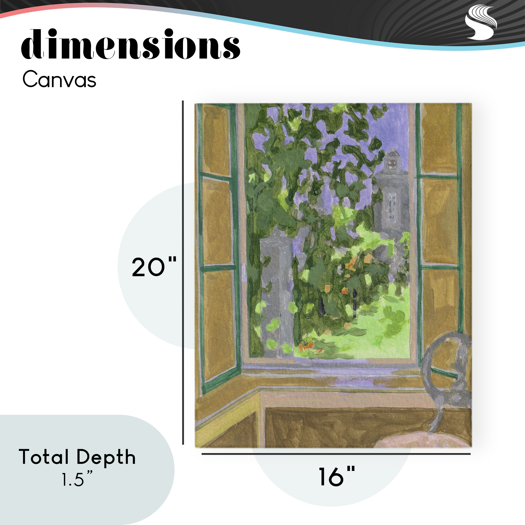 Seat For Spring Expression Canvas Wall Art, design by Melissa Wang