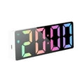 thumbnail image 2 of Rainbow Clock for Bedrooms Upgraded Version Digital LED Alarm Clock Black with Type C Port Adjustable Brightness DST Snooze 24H Display for Bedroom Home Office, 2 of 3