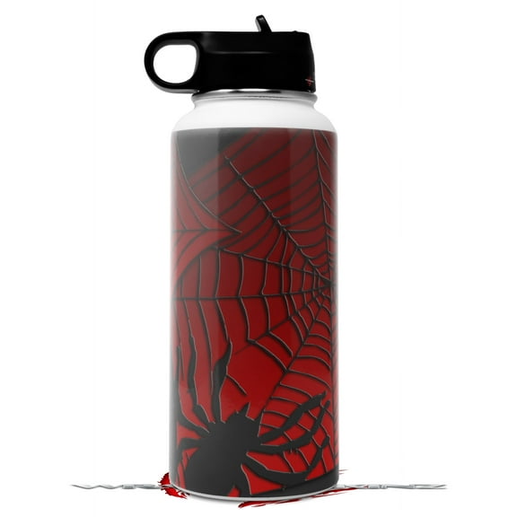 Skin Wrap Decal compatible with Hydro Flask Wide Mouth Bottle 32oz Spider Web (BOTTLE NOT INCLUDED)