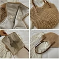 thumbnail image 5 of Kukuzhu Straw Beach Bag, Summer Straw Woven Tote Bag Beach Purse Weaving Shoulder Handbags for Vacation, 5 of 7